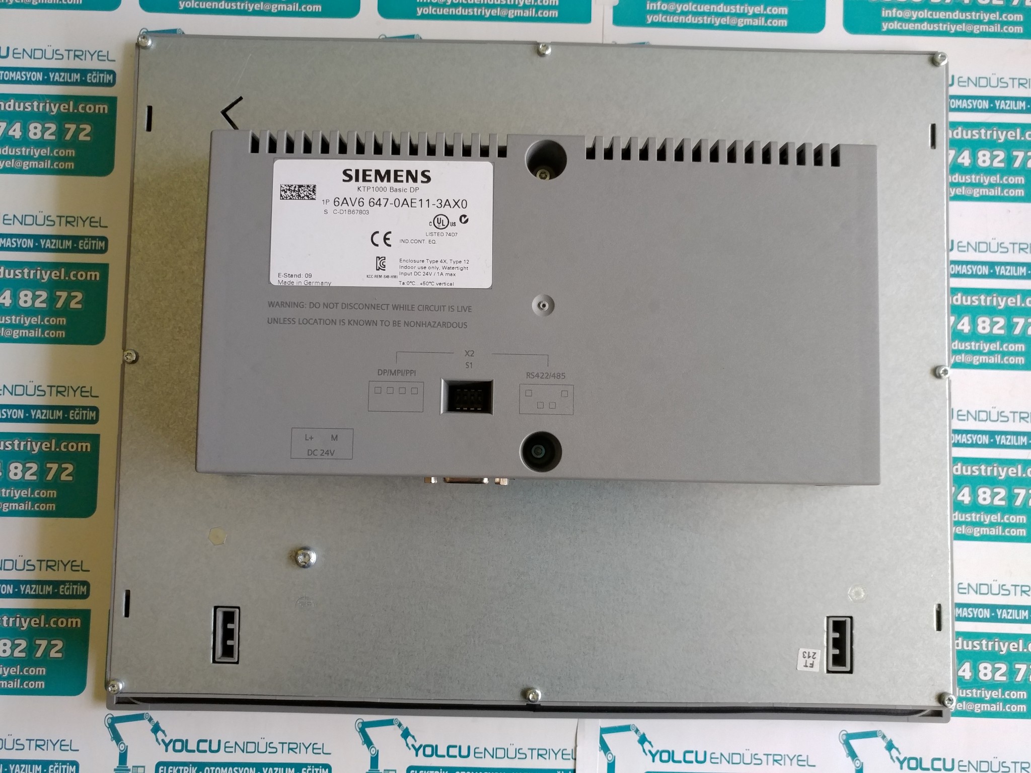 Siemens 6AV6647-0AE11-3AX0 KTP1000 Basic DP Panel